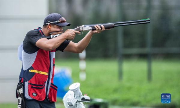中国队取得亚运射击赛16米飞碟团体赛金银